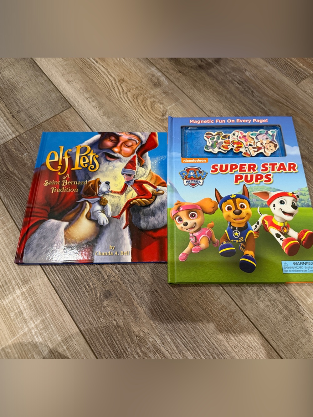 Paw Patrol Super Star Pups Magnetic Activity Book and elf pets